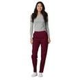 thumbnail image 4 of Adar Universal Scrubs For Women - Tapered Utility Cargo Scrub Pants - 503 - Burgundy - 4X, 4 of 7