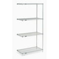 thumbnail image 3 of Nexel Poly-Z-Brite® 5 Tier Wire Shelving Add-On Unit, 48"W x 21"D x 63"H, 3 of 4