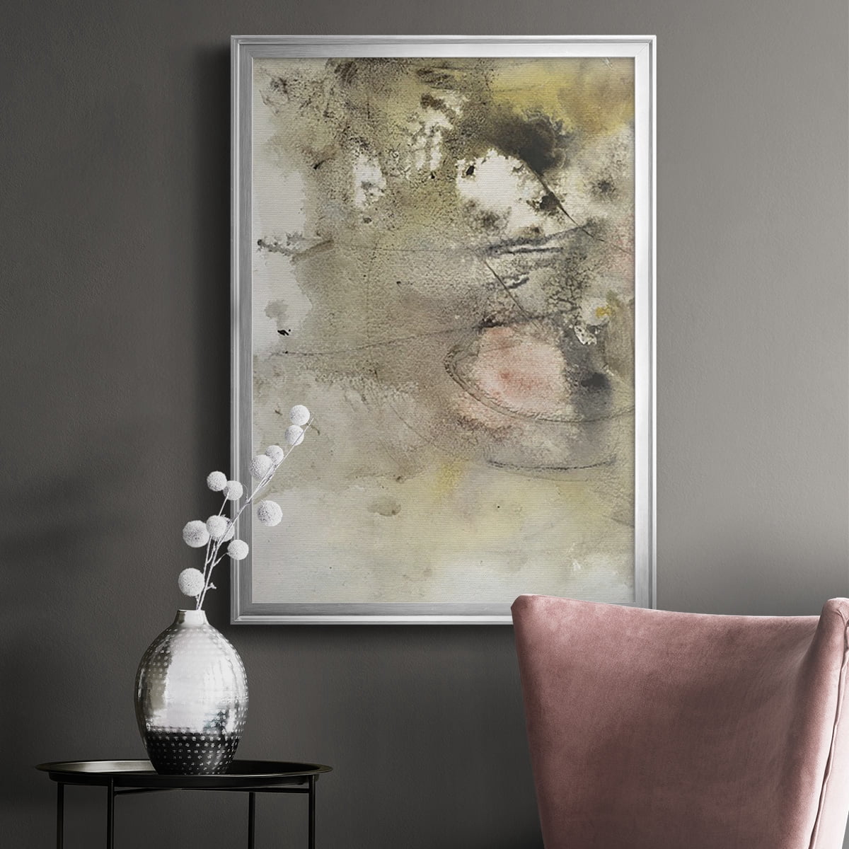 Soft Inspiration I Premium Framed Print, in Gold, Black, or Silver - Ready to Hang