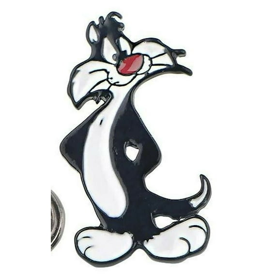 Sylvester Cartoon Characters 1.15 Inches Tall Enamel Metal Pin
