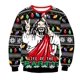thumbnail image 1 of Suéteres de Navidad feos, jerséis verdes con estampado divertido en 3D, sudadera para fiesta navideña, cumpleaños y Navidad, 2023, 1 of 4