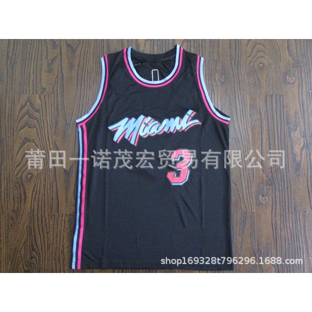 Heat Embroidered Basketball Jersey Vest 3#Wade 22#Butler 13# 14# Copy Player Name Jersey