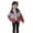 Red, variant on WOYY Winter Boys Girls Lightweight Down Coat Kids Color Block Puffer Jacket, Sizes 5-6