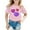 Pink, variant on YUEHUA Sch ool Clothes for Girls Summer Girls' Children Crew Neck Short Sleeved Heart Patterned Casual Loose Fitting Short Sleeved T Shirt Top, Size 8-9 Years