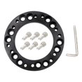 thumbnail image 3 of koolsoo Car Steering Wheel Hub Adapter Spacer Vehicle Parts Racing Car Black Black, 3 of 6