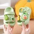 thumbnail image 5 of kpoplk Kids Cloud Slides Boys Girls Pillow Slippers – Slip-On Slide Sandals, Summer Beach Pool Shoes, Indoor and Outdoor(Green,6.5), 5 of 7