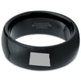 thumbnail image 2 of Tungsten North Dakota The Peace Garden State Band Ring 8mm Men Women Comfort Fit Black Dome Polished, 2 of 4