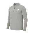 thumbnail image 3 of Sudadera Deportiva Wilson para Hombre Cierre al Pecho Color Gris Claro Talla CH, 3 of 4