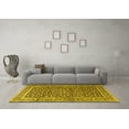 thumbnail image 3 of Ahgly Company Machine Washable Indoor Rectangle Persian Yellow Traditional Area Rugs, 8' x 10', 3 of 4