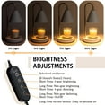 thumbnail image 3 of Candle Warmer Lamp with Timer, Electric Black Candle Lamp Warmer for Jar Candle, Mothers Day Gifts for Mom, House Warming Gifts New Home Decor Aesthetic, Dimmable Wax Melt Warmer with 2 Bulbs, 3 of 5