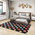 thumbnail image 2 of Polka Dot Rug Kids Room - 4x6 Rug - Polka Dot Rug - Cute Multicolor Dots Area Rug - Girls Colorful Dot Rugs - Geometric Carpet, 2 of 7