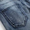 thumbnail image 3 of Uuszgmr Pant For Men Slim Fit Straight Tube Retro Hop Pants Street Jeans Pants,38 Blue, 3 of 8