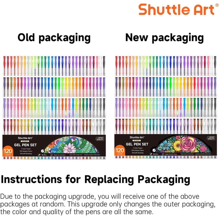Shuttle Art Gel Pens, 120 Colors with 7 Styles photo 5