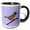 Black/White, variant on 3drose, Rustic Bunting Bird Vector Isolated, 11oz Two-tone Yellow Mug