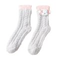 thumbnail image 3 of Calcetines cálidos de invierno para mujer, calcetines de piso, calcetines para dormir, calcetines casuales de lana para uso diario Gris claro BLESIY Calcetines cálidos de invierno para mujer, 3 of 7