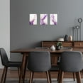 thumbnail image 3 of Hieng 3-Piece Abstract Marble Canvas Prints - Purple Wall Art for Bedroom & Bathroom Unframed, 3 of 6