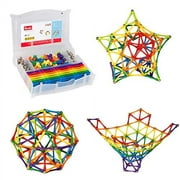 Goobi 300 Piece Construction Set Building Toy Active Play Sticks STEM Learning Creativity Imagination Childrens 3D Puzzle Educational Brain Toys For Kids Boys And Girls With Instruction Booklet