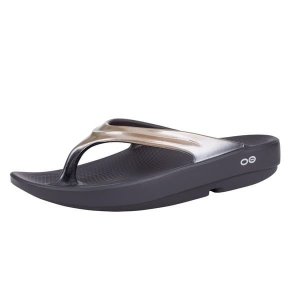 OOFOS Women's OOlala Luxe Sandal, Latte, Size 8.