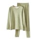 thumbnail image 1 of Gibobby Conjunto Ropa interior térmica de otoño e invierno para parejas con suéter de algodón con Base de lana para hombres y mujeres, traje largo de lana de seda para hombres（Verde， XXXXL), 1 of 5