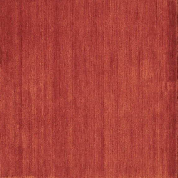 Ahgly Company Indoor Square Abstract Brown Contemporary Area Rugs, 6' Square