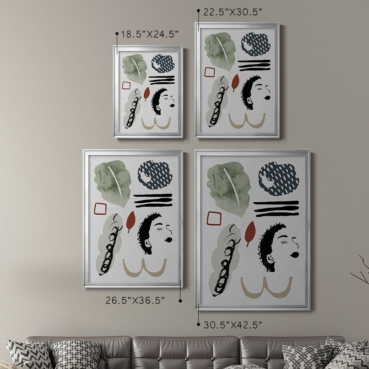 Collected Mindfulness III Premium Framed Print, in Gold, Black, or Silver - Ready to Hang