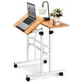 thumbnail image 1 of Costway Mobile Standing Desk Height Adjustable Sit Stand Workstation Stand Up Desk 2in1, 1 of 10