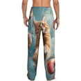 thumbnail image 3 of Daiia Floating Cat And Donuts Men's Sleep Pant with Pockets and Drawstring,Pajama Pants-X-Large, 3 of 9