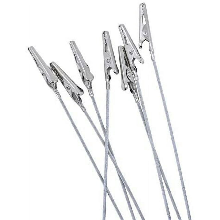 Mandala Crafts Long Tail Alligator Wire Clip Metal Gator Clamp Set for  Crafts, Place Card Holders, Hobby Model Building 6 Inches Pack of 50 