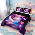 thumbnail image 2 of Manfei 3D Print Axolotl Full Size Comforter Sets,Ocean Animal Bedding Comforter Set,Black Reversible,3pcs,1 Comforter and 2 Pillowcases, 2 of 7