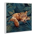 thumbnail image 3 of Stupell Industries Tropical Leopard Glitz Gem Safari Cat Jungle Plants, 12 x 12, Design by Ziwei Li, 3 of 5