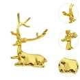 thumbnail image 6 of deevoka Animal Statue Cabinet Artwork Centerpiece Decorative Tabletop Deer Sculpture Light Gold, 6 of 9