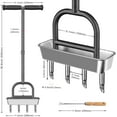 thumbnail image 2 of Lawn Coring Aerator, Manual Lawn Aerator,4 Stainless Steel Corer Plug Aerator with Soil Core Storage Tray, Pre-Assembled Manual Grass Aerating Tool & Clean Hand Tool, Improving Lawn Health, 2 of 14