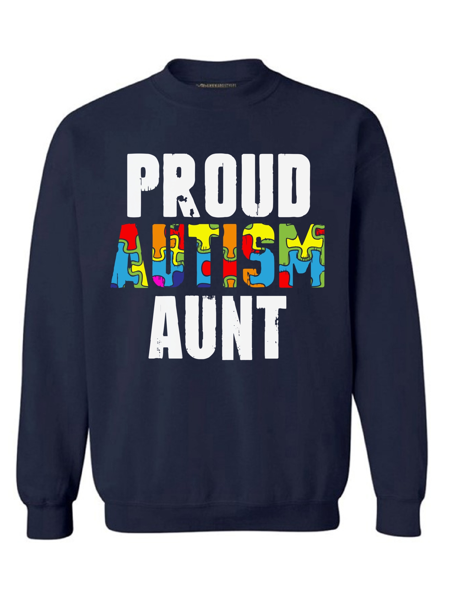 Awkward Styles Proud Autism Aunt Sweatshirt Autism Awareness Sweater