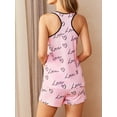 thumbnail image 3 of Avidlove Womens Heart Print Pajamas Sets Valentines Soft Tank Top and Shorts Set Sleeveless Racerback Cami Sleepwear 2 Piece Summer Nightwear, 3 of 6