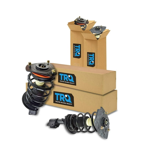 TRQ Front and Rear Strut & Coil Spring Assembly Set Driver & Passenger Sides Fits Select 97-05 Buick Century 97-04 Regal 97-03 Pontiac Grand Prix
