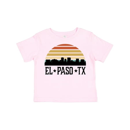 

Inktastic El Paso Texas Skyline Retro Boys or Girls Toddler T-Shirt