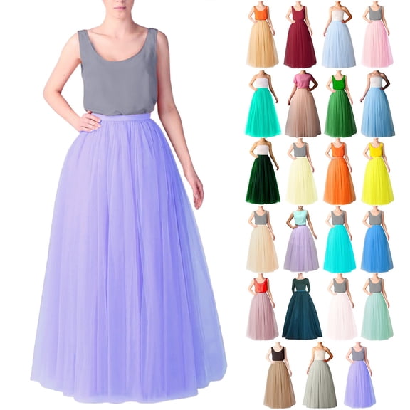 Skirts for Women Carnival Boneless Wedding Mesh Porcelain Color Petticoat Puffy Long Tutu Casual Comfortable Womens Skirt AA A