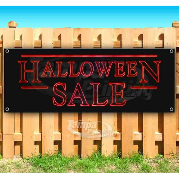 Halloween Sale 13 oz Vinyl Banner With Metal Grommets