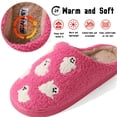 thumbnail image 2 of BERANMEY Halloween Slippers for Women Perfect Soft Plush Comfy Warm Slip-On Cute Womens Slippers Indoor Fluffy House Slippers for Women and Men Non-slip Fuzzy Flat Slides, 2 of 8