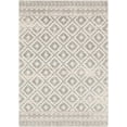 thumbnail image 2 of Hauteloom Romeoville Boho Vintage Moroccan Area Rug - Farmhouse Traditional Trellis Carpet for Living Room, Bedroom - Transitional - White, Gray, Beige - 6'7" x 9' (6x9), 2 of 11