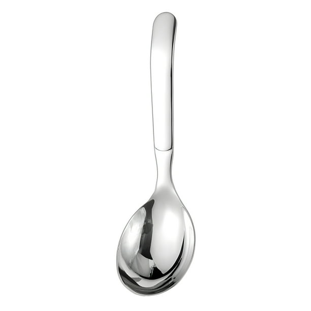 Cuchara sopera de acero inoxidable 316, cuchara para arroz, cuchara para el hogar, cubiertos gruesos, grande de 16,5 cm y pequeña de 14,5 cm, resistente a la corrosión, apta para lavavajillas,