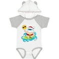 thumbnail image 3 of Inktastic Surfing Santa Boys or Girls Baby Bodysuit, 3 of 5