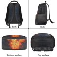thumbnail image 6 of Uorisanigo Fire Horse 17 Inch Backpack for Boys Girls, Casual Basic Bookbag Large Capacity Back to School Bag for Preschool Elementary Kindergarten Schoolbag 6-12 Year Old, 6 of 7