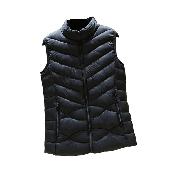 Women Autumn Winter Ultra Light Duck Down Vest Slim Sleeveless Zip up Jacket Warm Puffer Waistcoat