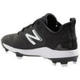 thumbnail image 4 of New Balance Women's Fresh Foam Velo V3 Syn Low Molded Fastpitch Softball Cleat Black/White Wide 11, 4 of 9
