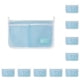 thumbnail image 2 of Billuyoard Bolsa de malla de almacenamiento para refrigerador, organizador de condimentos colgantes de rejillas, estante de congelador hueco, Azul 10piezas Billuyoard CBP162731, 2 of 4