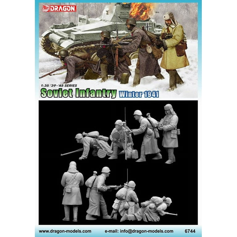 Dragon Models Soviet Infantry Winter 1941 Building Kit, Set
