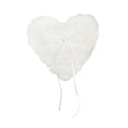 thumbnail image 5 of LABSERRON 1Pcs White Satin Lace Ribbon Heart Shaped Pillow for Wedding Ceremony, 5 of 8