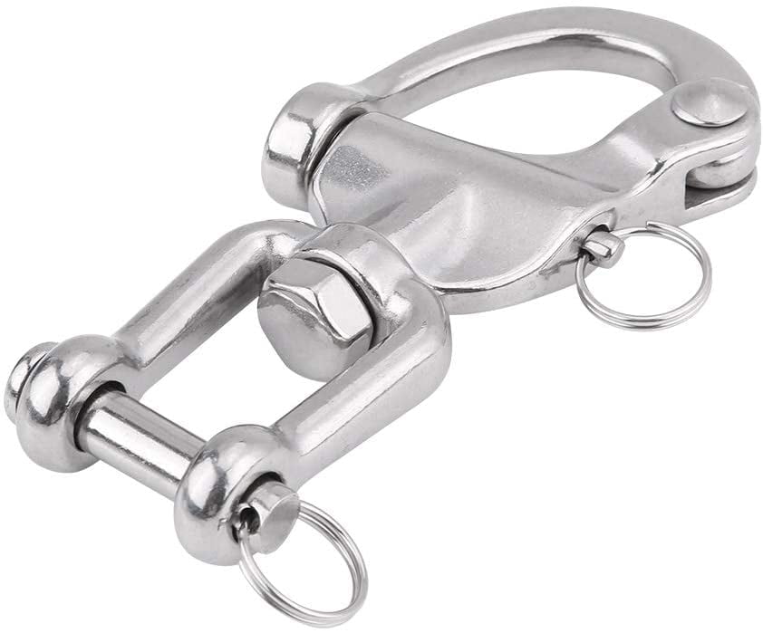 Jaw Swivel Snap Shackle 316 Stainless Steel for Sailboat Spinnaker Halyard 