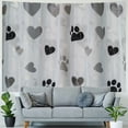 thumbnail image 4 of Orinice Dog Paw Print Hearts Tapestry Wall Hanging Unique Style Graphic Tapestries Home Decor for Living Room Bedroom Apartment Farmhouse Dorm 40x30inch, 4 of 6